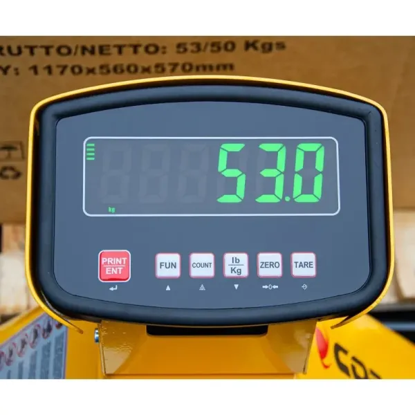 Палетна количка с електронна везна CORMAK SP2500 SUPER/ 2.5т