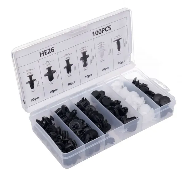 Комплект авто щипки за кори и тапицерия KraftDele KD10498/ 100 бр.