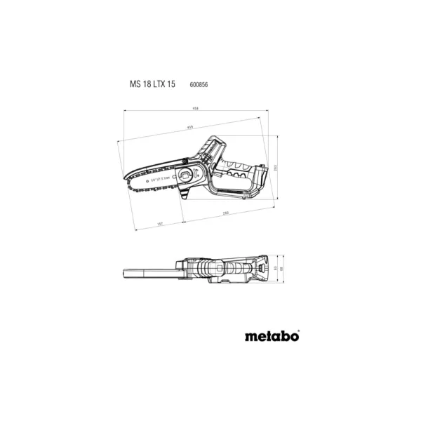 Акумулаторна кастрачка Metabo MS 18 LTX 15/ 18V