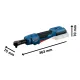 Акумулаторен гаечен ключ с тресчотка Bosch GRC 18V-60/ 18V/ 2x2Ah