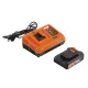 Комплект акумулаторна косачка и тример Power Plus POWDPG75567/ 20V/ 2Ah