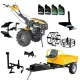 Комплект мотофреза с ремарке и аксесоари ProGARDEN PAC1873C/ 18 hp