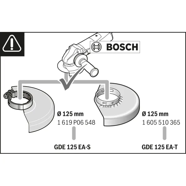 Прахоуловител за ъглошлайфи Bosch GDE 125 EA-S Professional