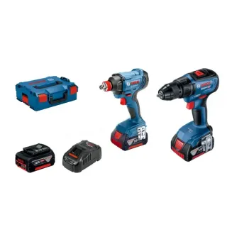 Пакет акумулаторен винтоверт и гайковерт BOSCH GSR18V-50 и GDX 180/ 18V/ 3x5.0Ah