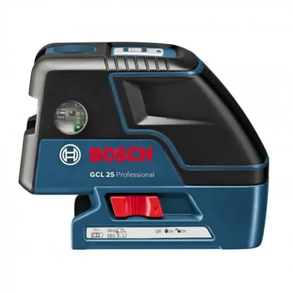 Точков и линеен лазер със статив Bosch GCL 25, 635 nm