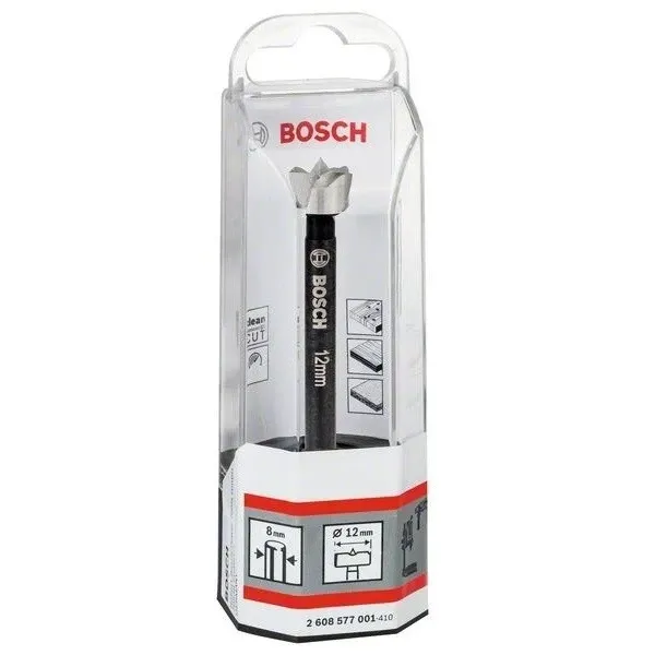 Свредло за панти и глухи отвори в дърво на Bosch 12.0 mm