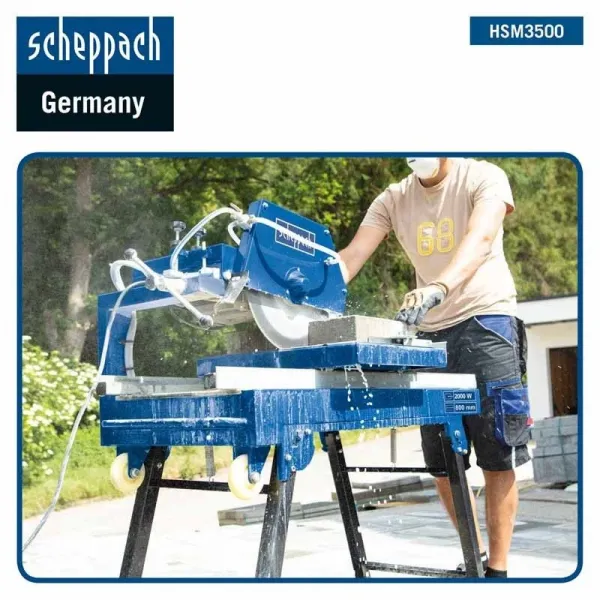 Машина за рязане на камък и плочки  Scheppach HSM3500 2000W