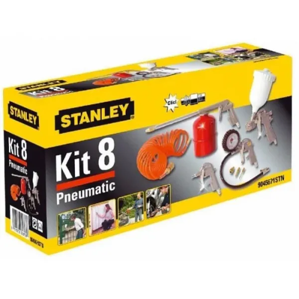 Комплект пневматични бояджийски инструменти Stanley 9045671 - 8 части