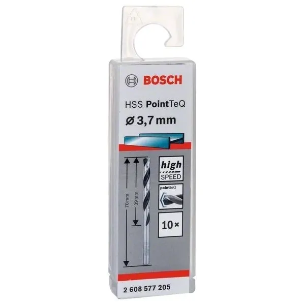 Свредло HSS за метал PoinTec 3.7 mm на Bosch комплект 10 бр.