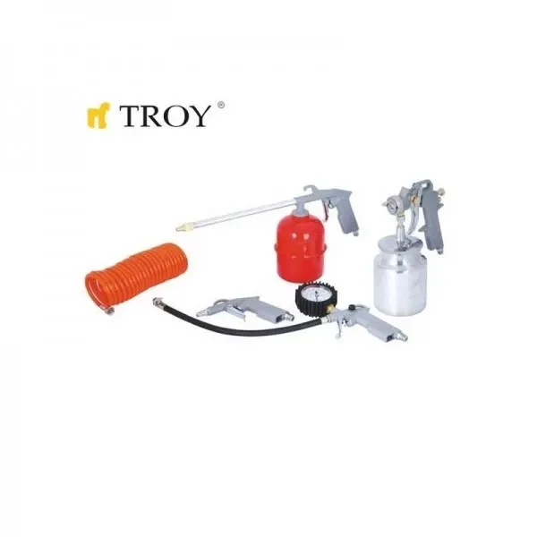 Комплект пневматични инструменти TROY 2008 / 5 части