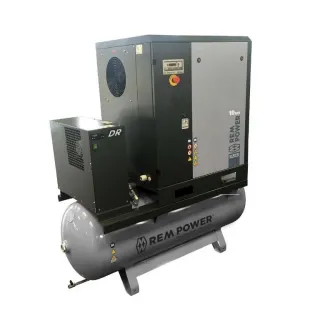 Винтов компресор REM Power EPM 1504/10/500 DR  с ресивър,  10 bar, 1500 л/мин