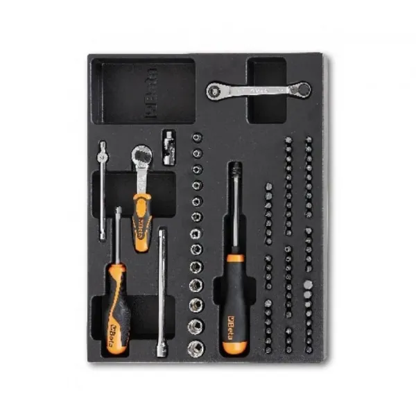 Комплект инструменти в пластмасова тава T85-81, Beta Tools