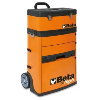 Модулна количка за инструменти, оранжев цвят, метална конструкция, Beta Tools