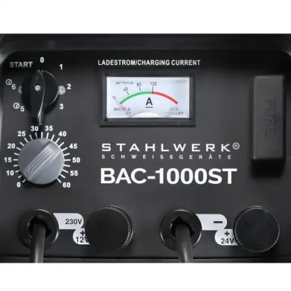 Зарядно стартерно устройство STAHLWERK BAC-1000 ST/ 12V / 24V