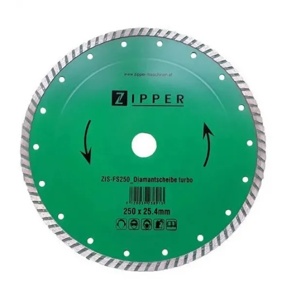Диамантен диск за строителни материали ZIPPER FS250DST