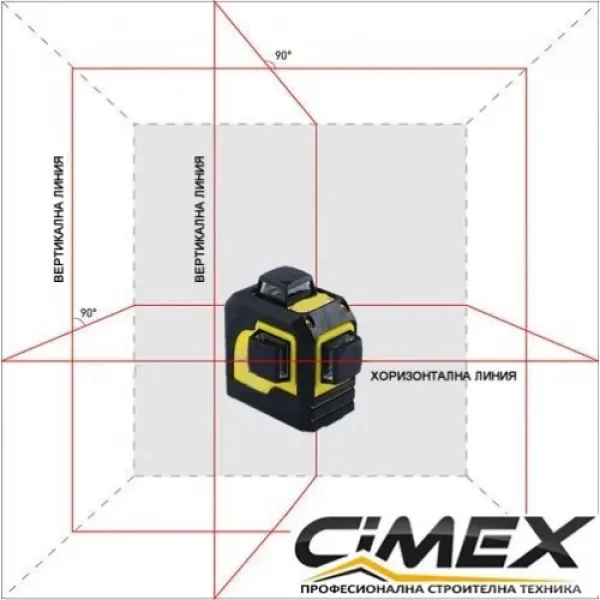 Линеен лазерен нивелир 3D - самонивелиращ CIMEX SL3D