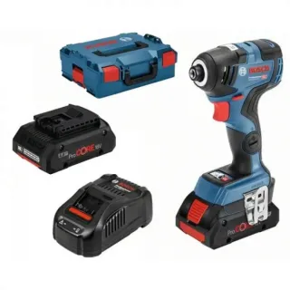 Акумулаторен ударен гайковерт Bosch GDR 18V-200 C / 2 x 4,0Ah ProCORE, L-Boxx