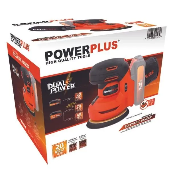 Акумулаторен ексцентършлайф Power Plus POWDP50400/ 20V