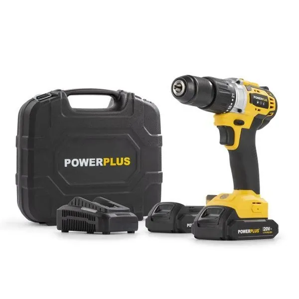 Акумулаторна бормашина Power Plus POWX00512/ 20V/ 2.0Ah