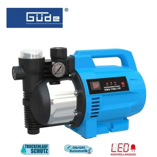 Автоматична градинска помпа за вода GÜDE GP 1100.1 VF/ 1100W