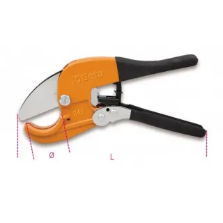 Ножица с тресчотка за пластмасови тръби 42мм, Beta Tools