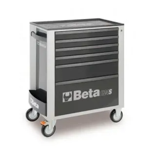 Количка за инструменти BETA, 6 чекмеджета, сив цвят