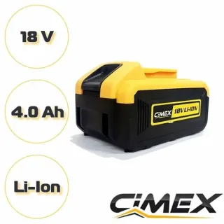 Акумулаторна батерия за винтоверт CIMEX CD18V62NM 18V , 4.0 Ah