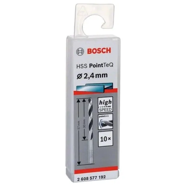 Свредло HSS за метал PoinTec 2.4 mm на Bosch комплект 10 бр.