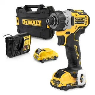 Винтоверт DeWALT акумулаторен 12 V, 2 Ah, 8 Nm, DCF601D2