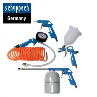 Комплект пневматични инструменти Scheppach 5 бр.