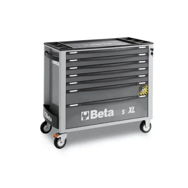 Метална количка празна с пет чекмеджета C24S 5 - Beta Tools, сив цвят