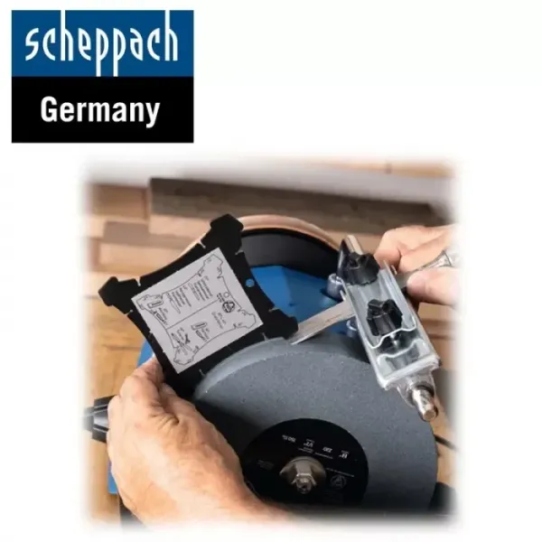 Шмиргел Scheppach Tiger 5000s + аксесоари/ 150W
