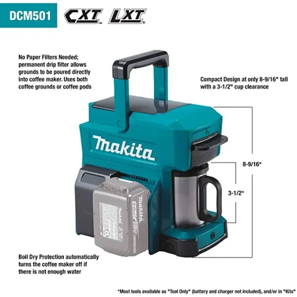 Акумулаторна кафемашина Makita DCM501Z/ 18 V