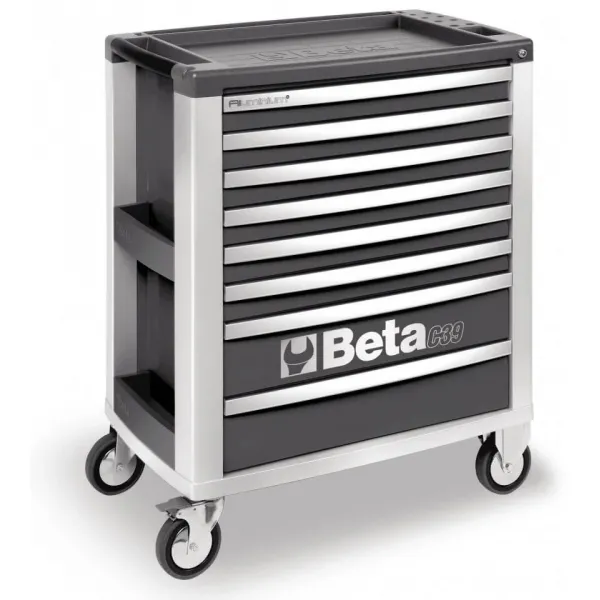 Количка за инструменти BETA, 8 чекмеджета, сив цвят