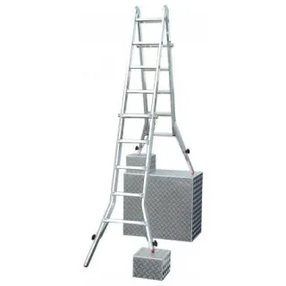 Алуминиева телескопична стълба KRAUSE TeleVario 4+5