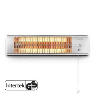 Инфрачервен лъчист отоплител TROTEC IR 1200 S, 1200 W, с 2 степени на мощност