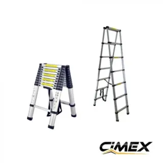 Телескопична А-образна стълба CIMEX DLT510B/ 3.2 м