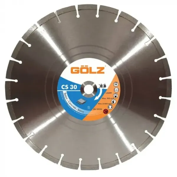 Диамантен диск за рязане на бетон GOLZ CS30