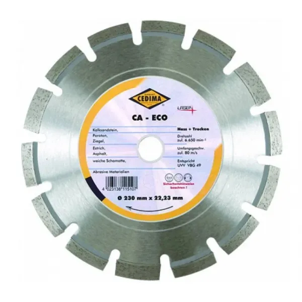 Диамантен диск за асфалт ф400мм Cedima CA Eco