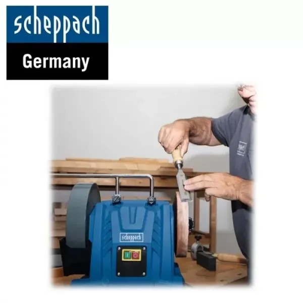Шмиргел Scheppach Tiger 7000s + аксесоари/ 200W