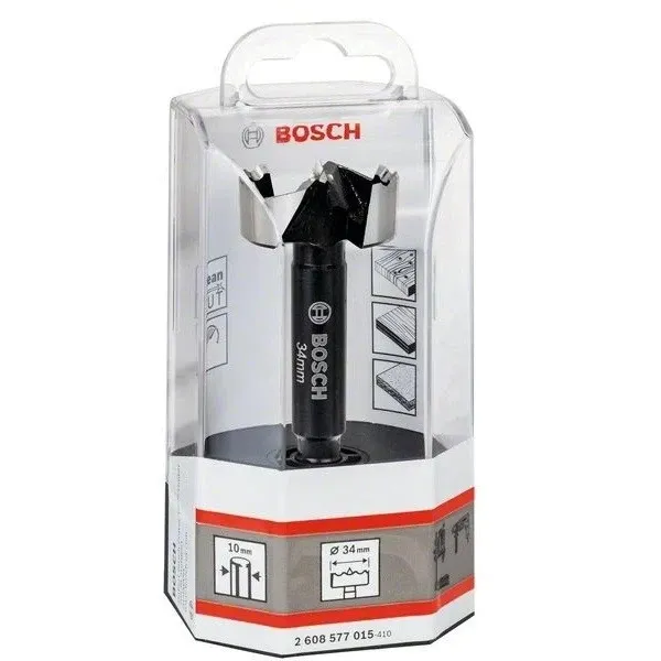 Свредло за панти и глухи отвори в дърво на Bosch 34.0 mm