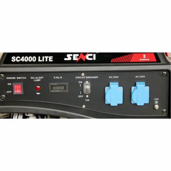 Бензинов монофазен генератор SENCI SC-4000 LITE, 3.8 kW, 15 л