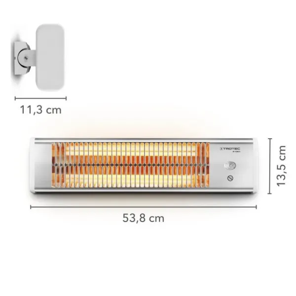 Инфрачервен отоплител TROTEC IR 1200 S / 1200 W