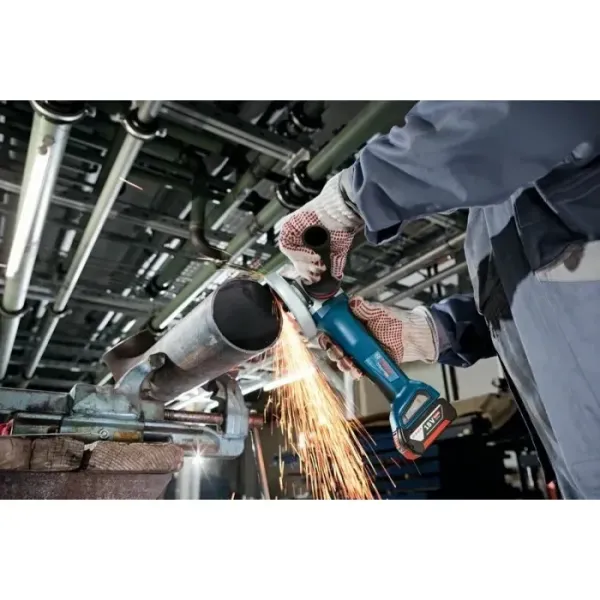 Акумулаторен ъглошлайф Bosch GWS 18V-10 P + L-Boxx/ 18V/ 2x5Ah