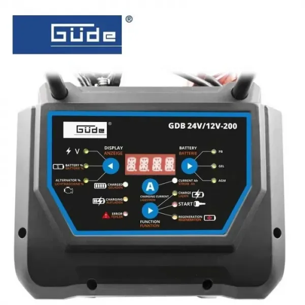 Зарядно устройство за акумулатори GÜDE GDB 24V/12V-200/ 6000 W
